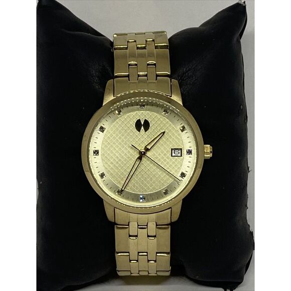 Watch Station WS12002 Men\'s Gold Stainless Steel Analog Dial Quartz Watch EY398 main image 8